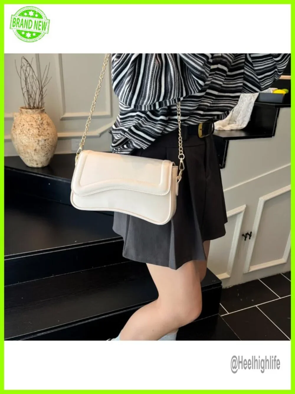 Retro Vegan Leather Crossbody Shoulder Bag Clutch Hobo Purse with Zipper, PU